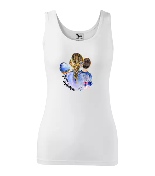 Dámské tílko Jsem máma - chlapeček a kluk