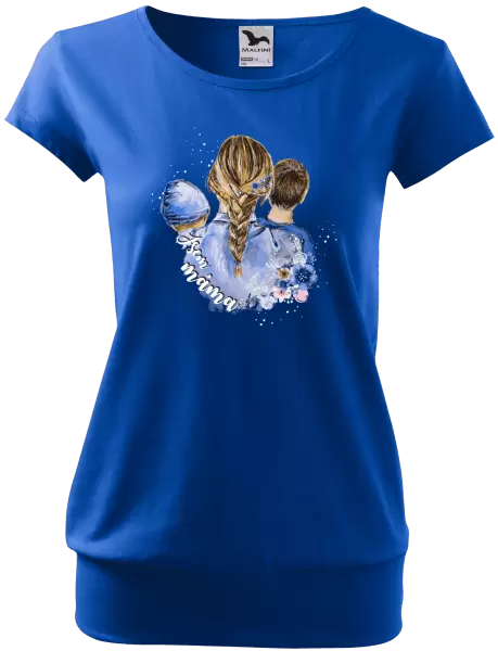 Dámské tričko Jsem máma - chlapeček a kluk