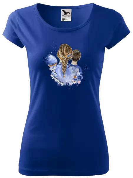 Dámské tričko Jsem máma - chlapeček a kluk