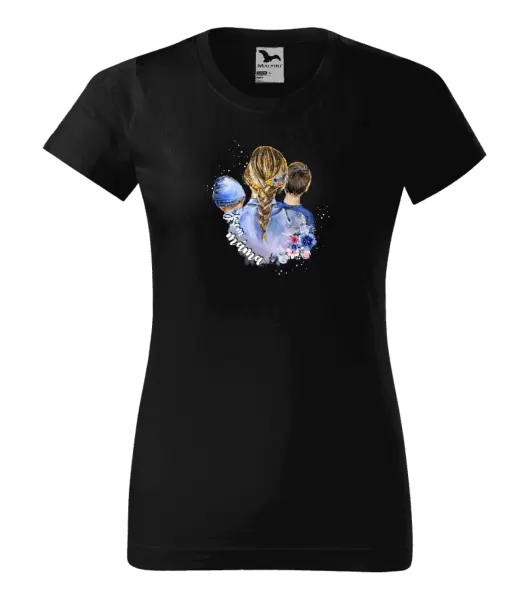 Dámské tričko Jsem máma - chlapeček a kluk