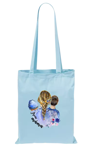 Látková taška Jsem máma - chlapeček a kluk