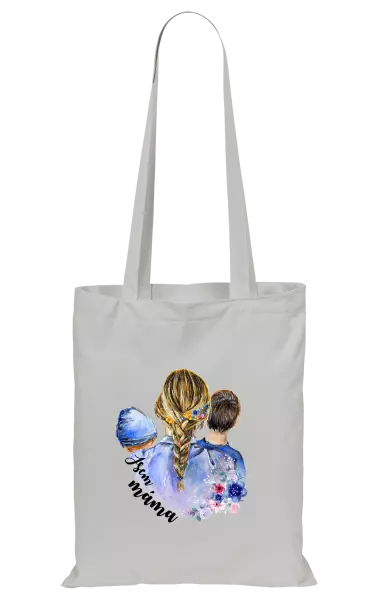 Látková taška Jsem máma - chlapeček a kluk