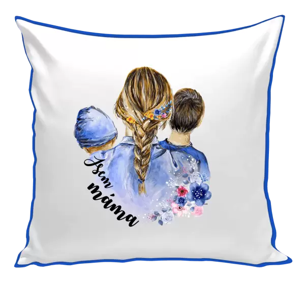 Polštář Jsem máma - chlapeček a kluk