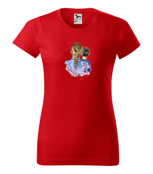 Dámské vánoční tričko Jsem máma - kluk