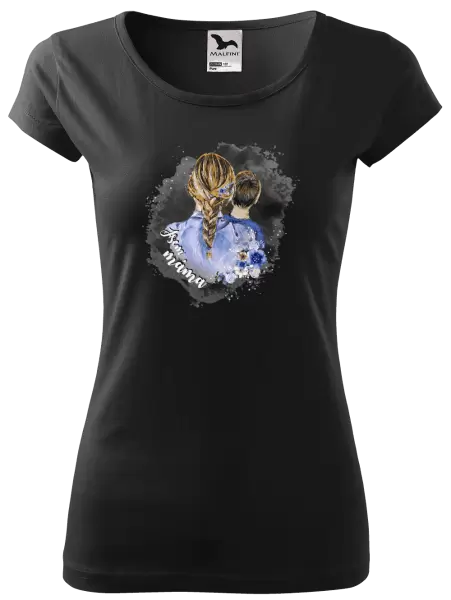 Dámské vánoční tričko Jsem máma - kluk