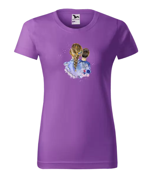 Dámské vánoční tričko Jsem máma - kluk