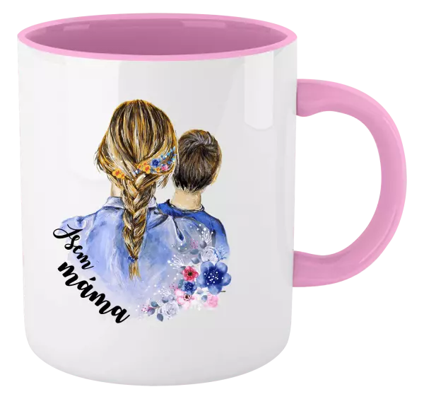 Vánoční hrnek Jsem máma - kluk