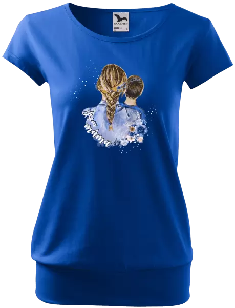 Dámské vánoční tričko Jsem máma - kluk