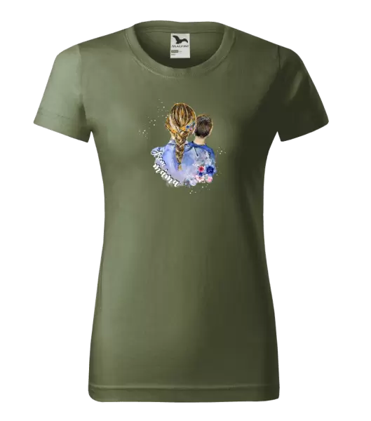 Dámské vánoční tričko Jsem máma - kluk