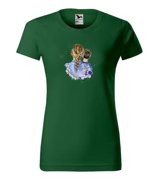 Dámské vánoční tričko Jsem máma - kluk