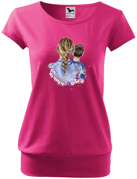 Dámské vánoční tričko Jsem máma - kluk