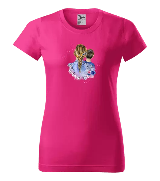 Dámské vánoční tričko Jsem máma - kluk