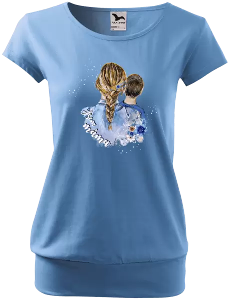 Dámské vánoční tričko Jsem máma - kluk