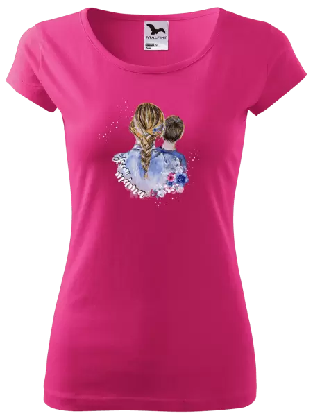 Dámské vánoční tričko Jsem máma - kluk