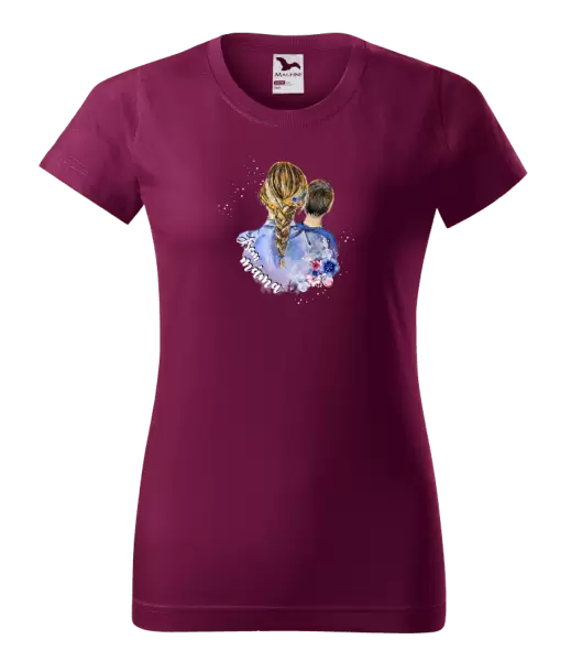 Dámské vánoční tričko Jsem máma - kluk