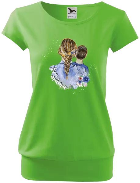 Dámské vánoční tričko Jsem máma - kluk