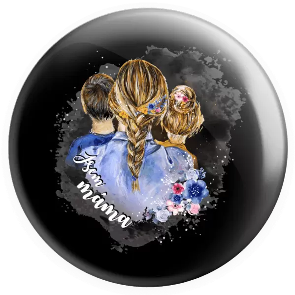 Placka Jsem máma - kluk a holka