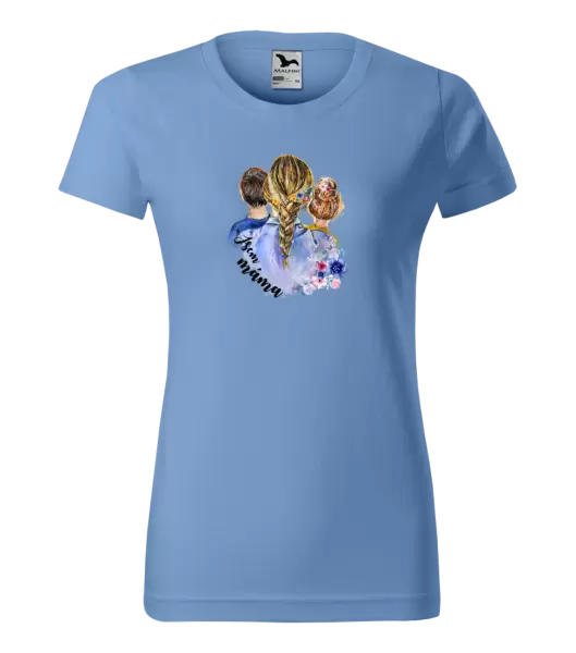 Dámské vánoční tričko Jsem máma - kluk a holka