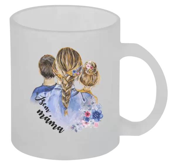 Vánoční hrnek Jsem máma - kluk a holka