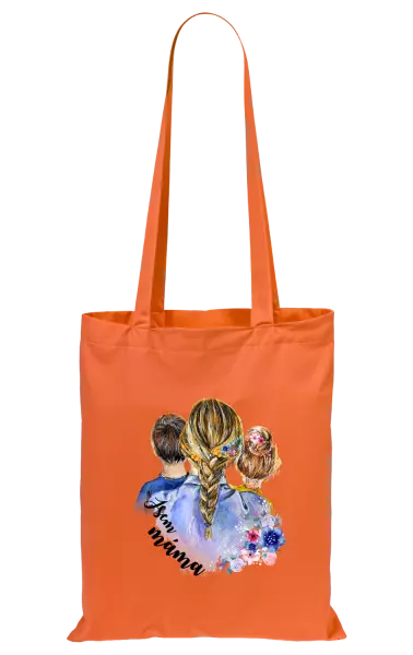 Látková taška Jsem máma - kluk a holka