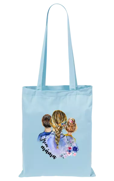 Látková taška Jsem máma - kluk a holka