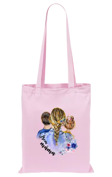 Látková taška Jsem máma - kluk a holka