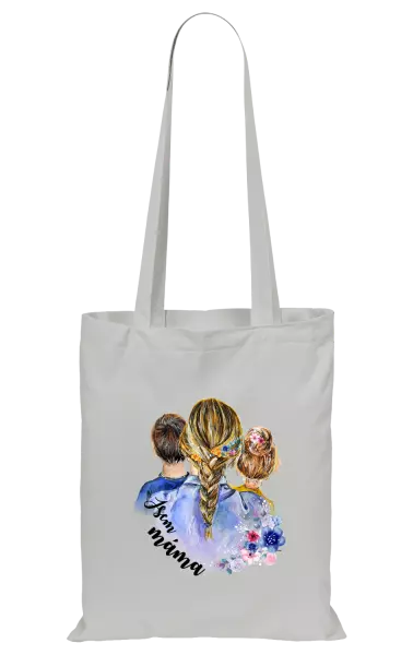 Látková taška Jsem máma - kluk a holka