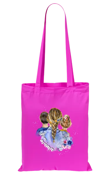 Látková taška Jsem máma - kluk a holka