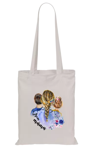 Látková taška Jsem máma - kluk a holka