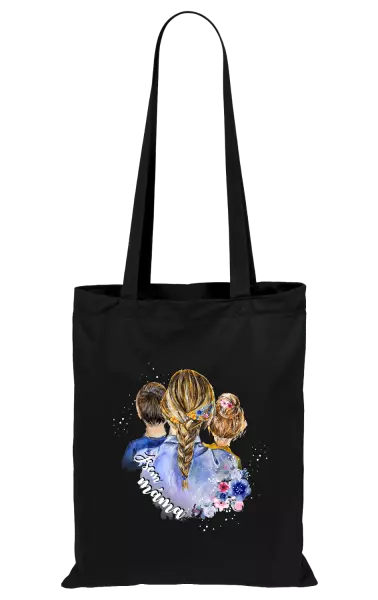 Látková taška Jsem máma - kluk a holka