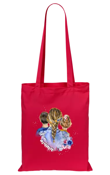 Látková taška Jsem máma - kluk a holka