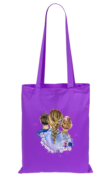 Látková taška Jsem máma - kluk a holka