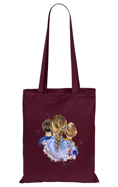 Látková taška Jsem máma - kluk a holka