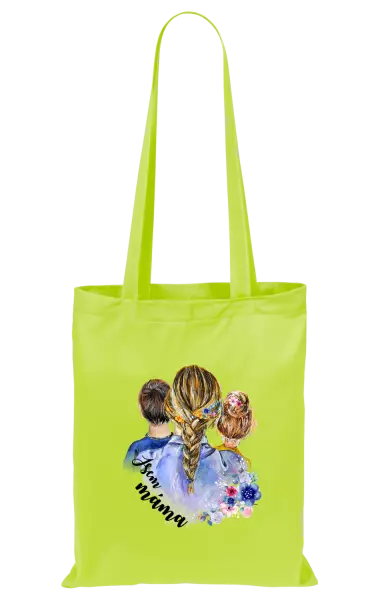 Látková taška Jsem máma - kluk a holka