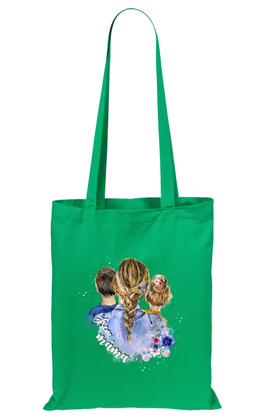 Látková taška Jsem máma - kluk a holka