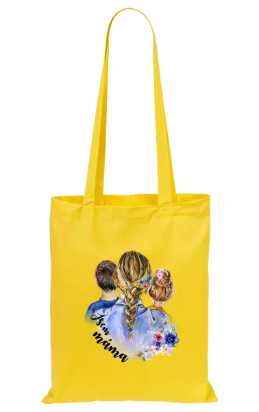 Látková taška Jsem máma - kluk a holka