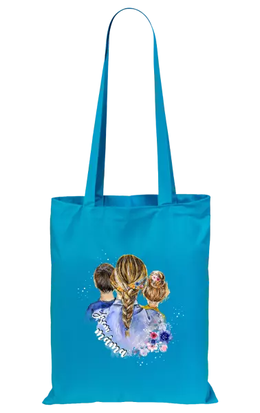 Látková taška Jsem máma - kluk a holka