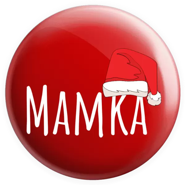 Placka Vánoční čepice - mamka