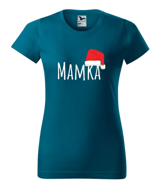Dámské vánoční tričko Vánoční čepice - mamka