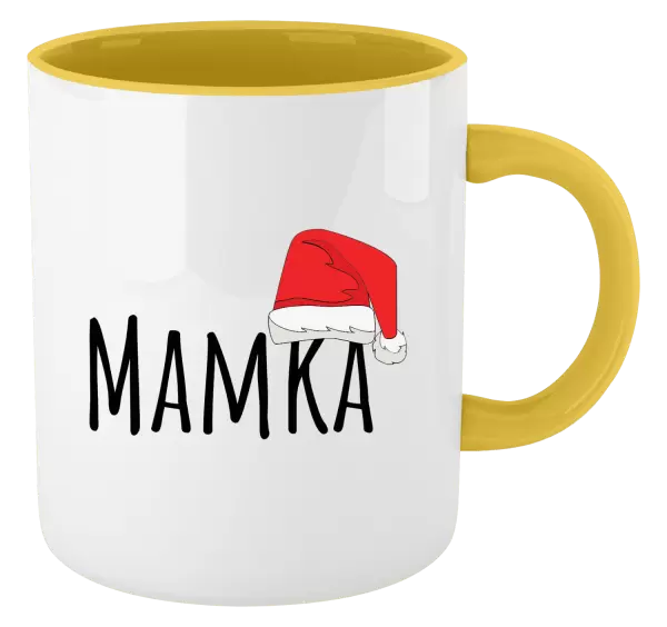 Vánoční hrnek Vánoční čepice - mamka