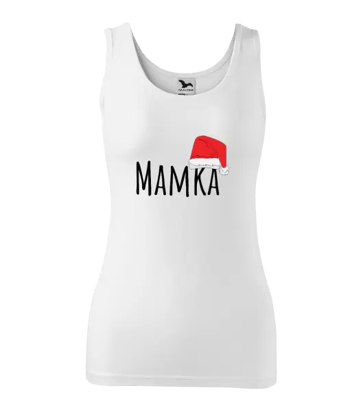 Dámské vánoční tílko Vánoční čepice - mamka