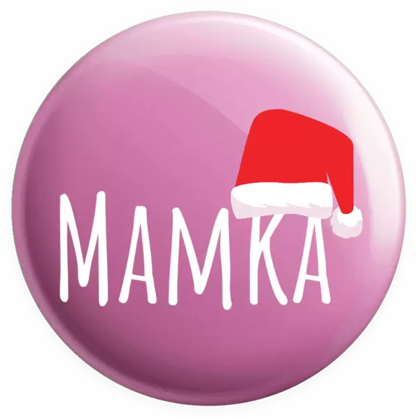 Placka Vánoční čepice - mamka