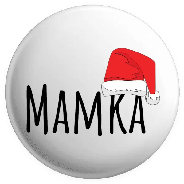 Placka Vánoční čepice - mamka