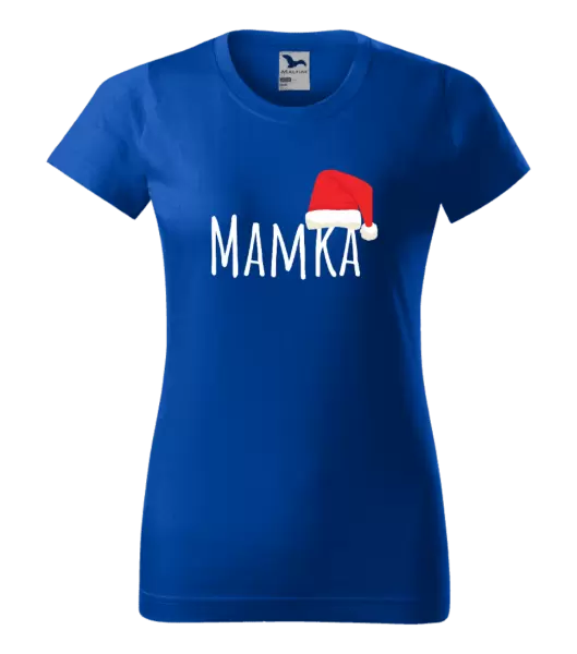 Dámské vánoční tričko Vánoční čepice - mamka