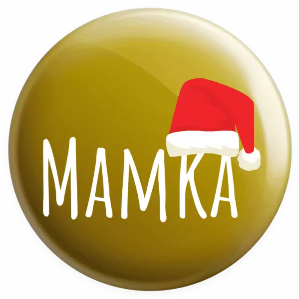 Placka Vánoční čepice - mamka