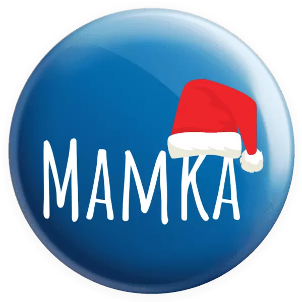 Placka Vánoční čepice - mamka