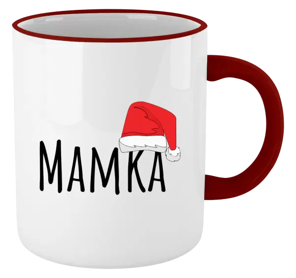 Vánoční hrnek Vánoční čepice - mamka