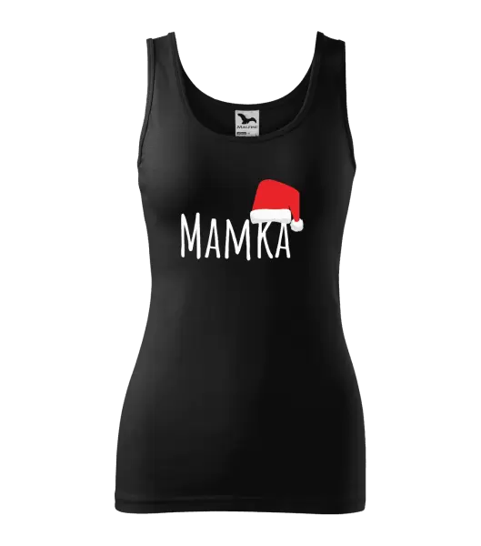 Dámské vánoční tílko Vánoční čepice - mamka