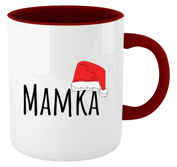 Vánoční hrnek Vánoční čepice - mamka