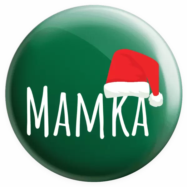 Placka Vánoční čepice - mamka